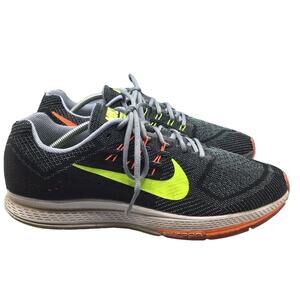 Nike Shoes Mens Sz 12 Air Zoom Structure 18 Running Sneakers Gray Green Low Top